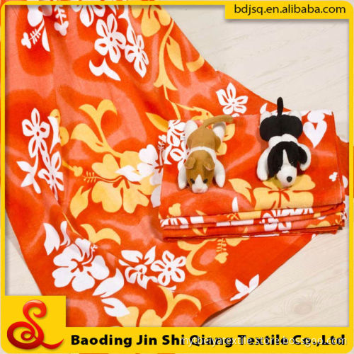 wholesale 100% Cotton Reactive printing custom print flower beach towel